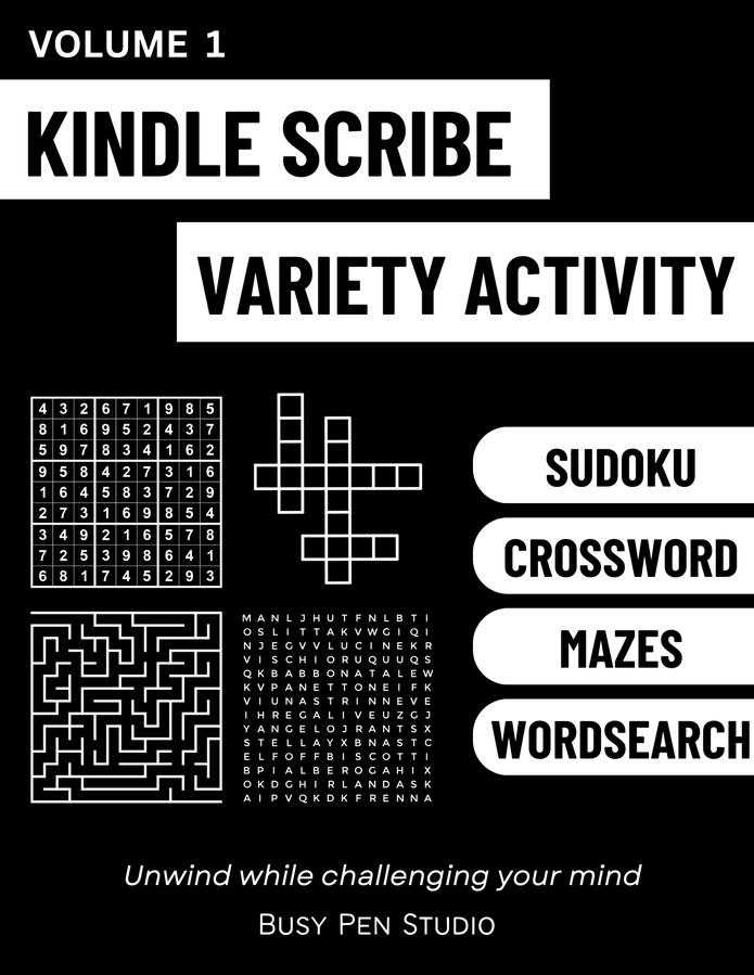 Kindle Scribe Variety Activity Volume 1
